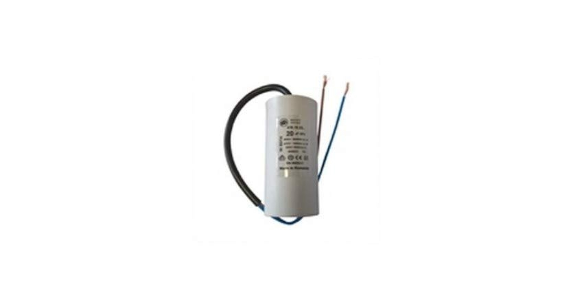 Capacitor 20uf 450v D.40xh.92mm With Cables En 60252-1